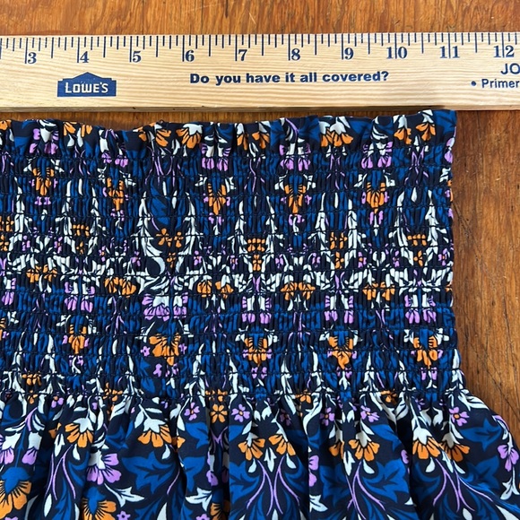 JOY JOY Blue OLIVIA Print Smocked Shorts, NWT - Picture 8 of 10